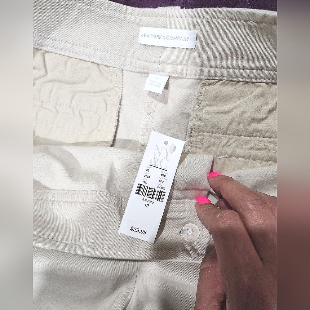 NWT Ny&Company Essentials Hampton 4" Shorts Size 12 - Picture 4 of 8